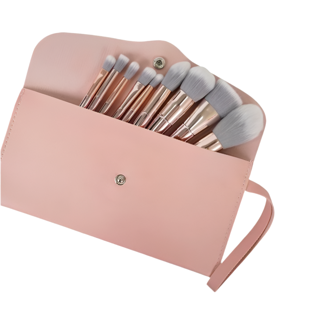 SET DE BROCHAS DE MAQUILLAJE X 10