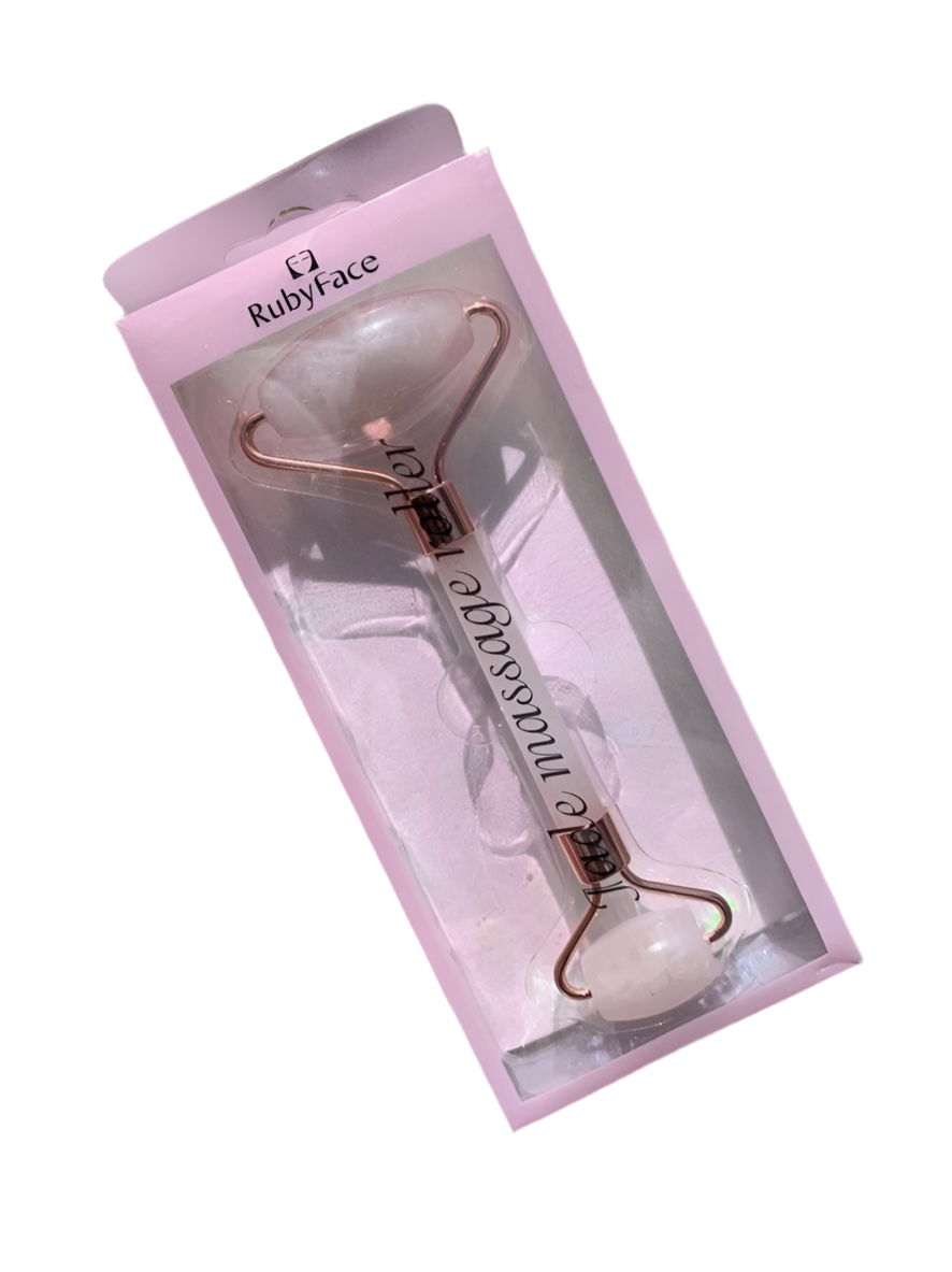 ROLLER CUARZO ROSADO NATURAL RUBY FACE